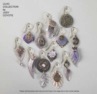 Jody Coyote Earrings   Lilac Collection  
