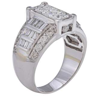 14k White Gold 2 7/8ct TDW Diamond Engagement Ring (H I, I1 