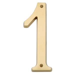   Lifetime Polished Brass Address Numbers Home Accents