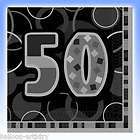 Black Silver 50th Birthday Party Items Decorations Under One Listing