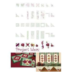  Creative Quilting Embroideries Charming Poinsettias Embroidery 