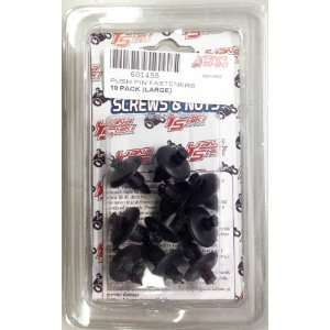 Yana Shiki 601455 Black Large 20.3mm x 26.5mm Fastener/Push Pin for 