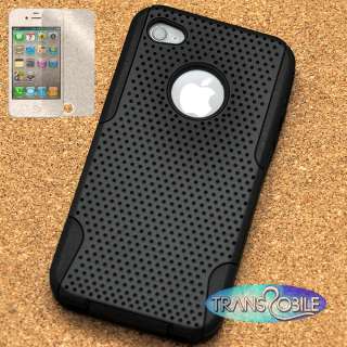 Apple iPhone 4S Case Phone Cover Skin Protector + Premium Film Screen 