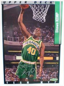 Shawn Kemp Autographed Upper Deck Card With Holograms UDA AUTO  