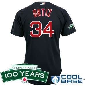   Alternate Road Cool Base Jersey w/Fenway Park 100th Anniversary Patch