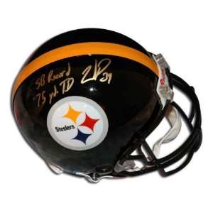   Pittsburgh Steelers, with SB Record 75 YD TD Run Inscription