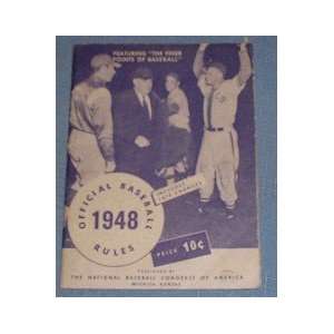  1948 Official Baseball Rules Book