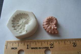 Ammonite Fossil Polymer Clay Push Mold Handmade  