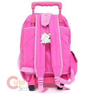 Sanrio Hello Kitty School Roller Backpack Rolling Bag Pink Bows 4