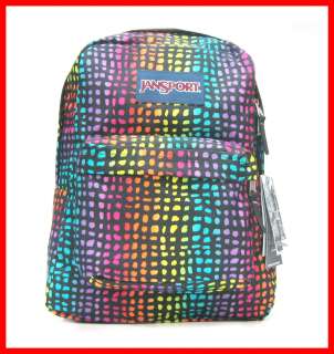   Superbreak Black Multi Color Reptile Backpack Bag Bookbag T501 9CT