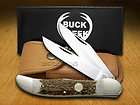 buck creek genuine deer stag folding hunter pocket knife knives