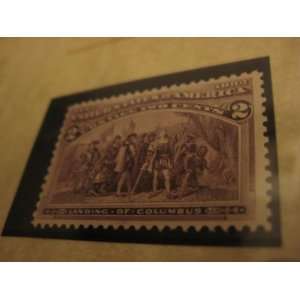  1893 Two Cent Columbian Commemorative US Postage Stamp 