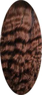 10 deep wave brown human remy Indian hair full lace wigs  