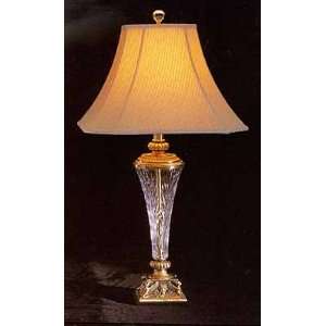  Antique Brass With Crystal Table Lamp