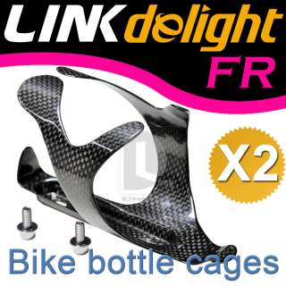 2X Carbon Fiber Bike Water Bottle Holder Cage 28g DB910