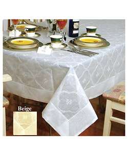 Imperial Floral Design Shear Organza Tablecloth  