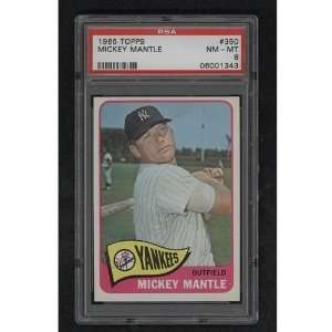  1965 Topps 350 Mickey Mantle PSA NM MT 8 Sports 