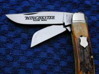 BLUEGRASS CUTLERY WINCHESTER STAG SOWBELLY USA ~ CASE XX CLASSIC KNIFE 