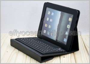 Black Bluetooth Wireless Keyboard For Apple iPad 2+ Leather Case 