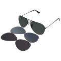 Ray Ban Womens RB3460 59mm Interchangeable Aviator Sunglasses Compare 