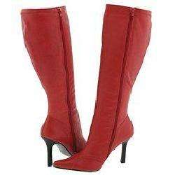 rsvp Belinda (Wide Calf) Red Leather Boots  