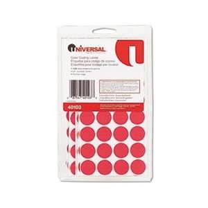    UNV40103 Universal® LABEL,COL CODED.75,1M,RD 