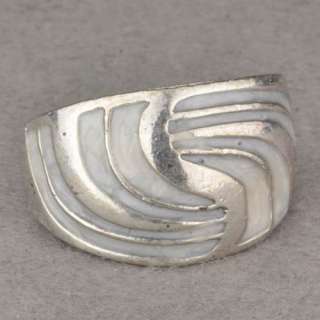 Vintage Tibet Silver Enamel Amazing Free Ship Cocktail Adjustable Ring 