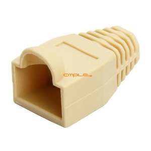  RJ45 Color Coded Strain Relief Boots Ivory 50pcs 