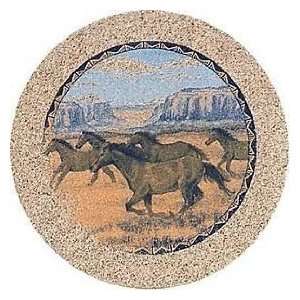   Four Wild Horses Thirstystone Coasters   Style TS700