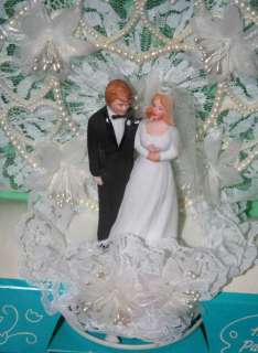 VINTAGE COAST WEDDING CAKE TOPPER CIRCA 1980 NEW IN THE BOX FORMAL 