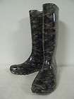 COACH PIXY OLIVE/CAMOUFLAGE RAIN RUBBER SNOW WINTER BOOTS, Sz.6,NWOB