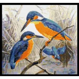 Kingfisher Bird No1 Counted Cross Stitch Kit