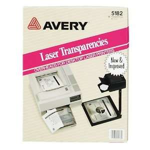   Laser Transparencies Clear 50 per Sheet / AVE05182 / 5182 Electronics