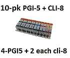   Ink cartridges For PGI 5 CLI 8 Canon Pixma IP3300 IP3500 MX700 Printer