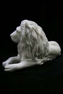 Rest Laying Down Lion Statue Sculpture Made in Italy  