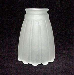Satin Glass Ceiling Fan Light Fixture Lamp Shade 2 1/4  