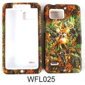   Silicone+Cover Case for Motorola Droid Bionic XT875 Camo Mossy D/W