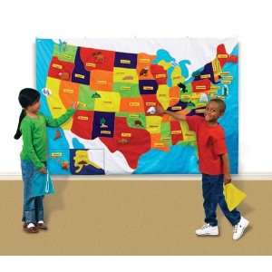  Wonder World   Cloth USA Map