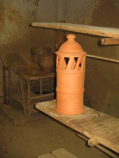   x18.5 Terracotta Clay Chimney For Wood Fired Pizza Bread Oven  