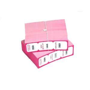  Pink Triplicate Coat Check Tickets Toys & Games