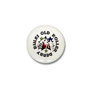  Roller Derby Sports Mini Button by  Patio, Lawn 