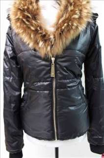 New Just Cavalli Womens Classic Fur Neck Hoodie Coat/Jacket 2Sz. J803 