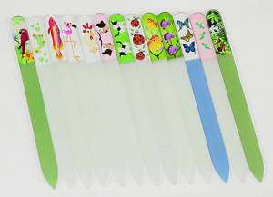 60s Crystal Glass Nail Files 5.5 Gifts New cute Animal  