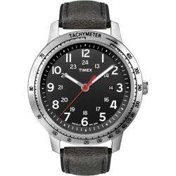 Timex Mens Weekender Sport Black Distressed Strap Watch   