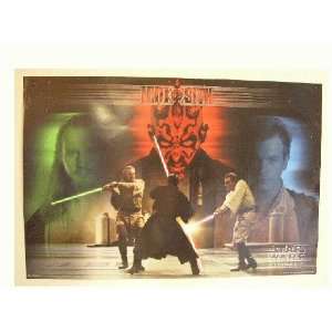  Star Wars Poster Phantom Menace Liam Neeson Darth Maul 