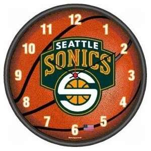  Seattle Sonics Round Clock