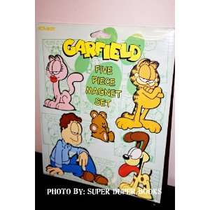  Garfield the Cat Five Piece Magnet Set 