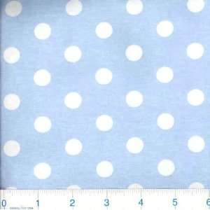   Jersey Knit Light Blue Dot Fabric By The Yard Arts, Crafts & Sewing