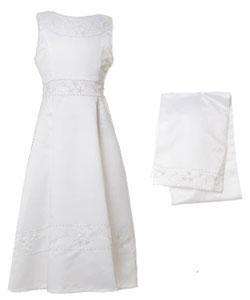 Sophias Style Girls White First Communion Dress  