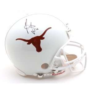  Signed Vince Young Authentic Helmet   Texas Longhorns 